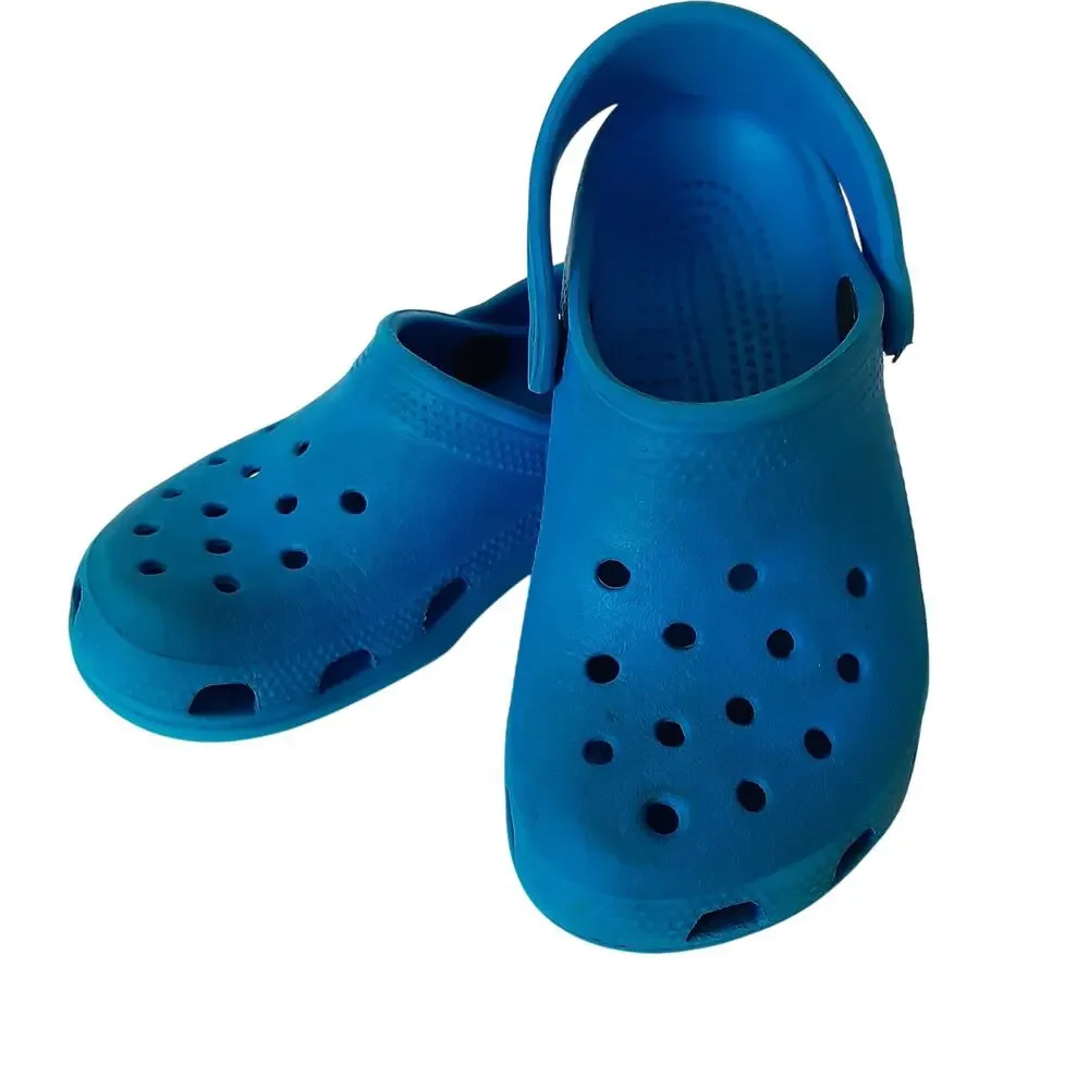 Crocs Clogs Boys C10/11 Water Shoes Bright Blue Slip On Casual Play Shoe Summer